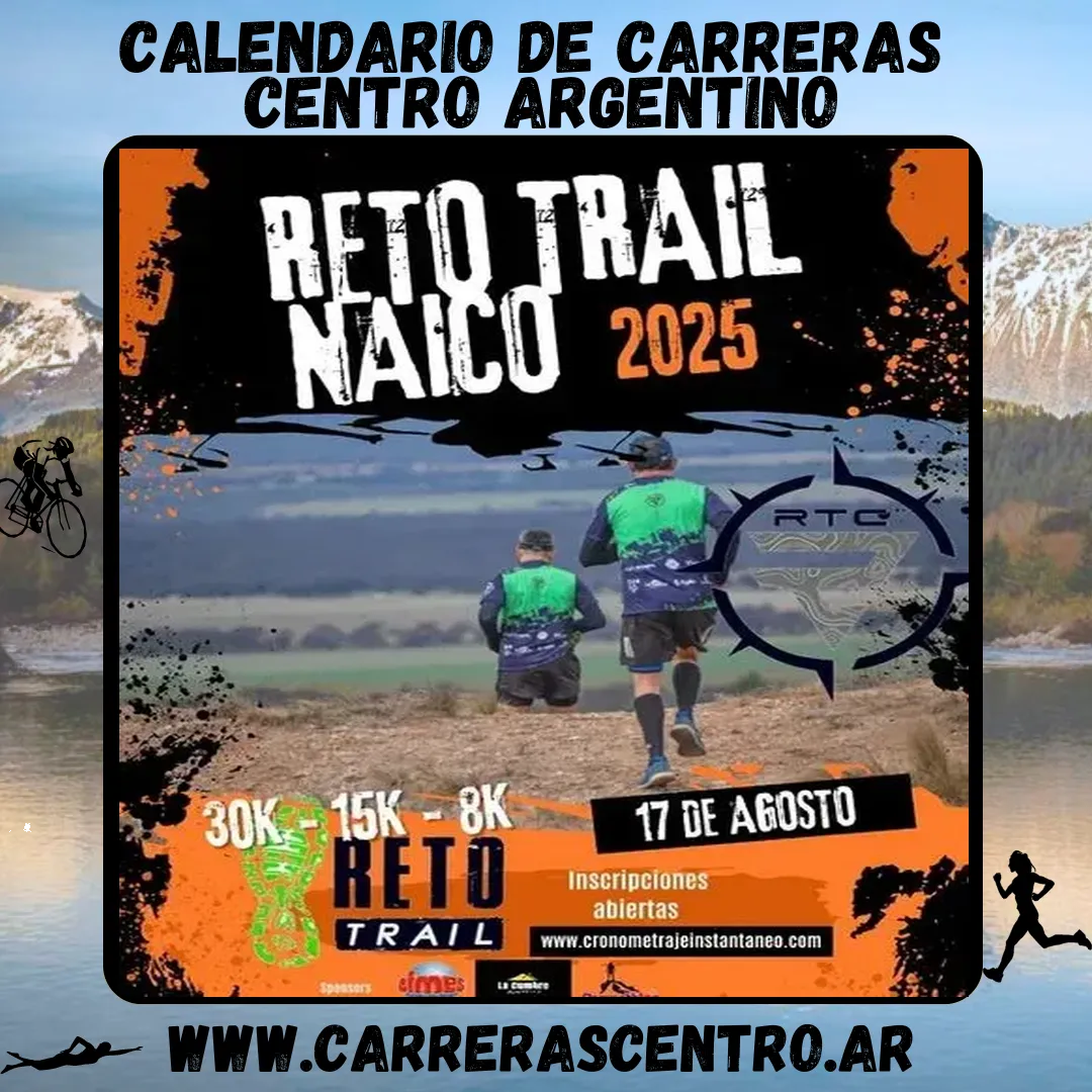 Flyer de Reto Trail de Naico 2025