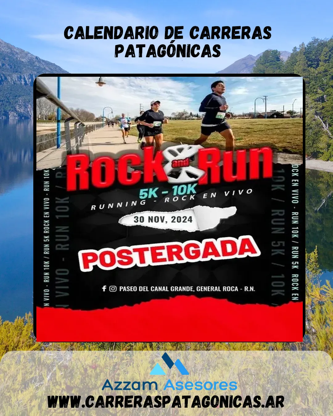 Flyer de Rock and Run 2024