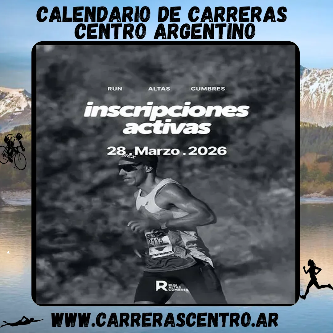 Flyer de Run Altas Cumbres 2026