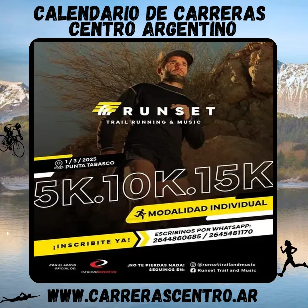 Flyer de Runset Trail and Music 2025