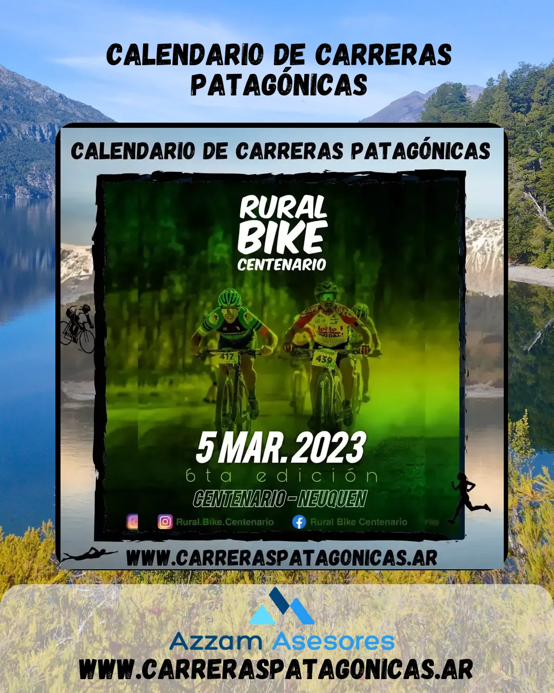 Flyer de Rural Bike Centenario 2023