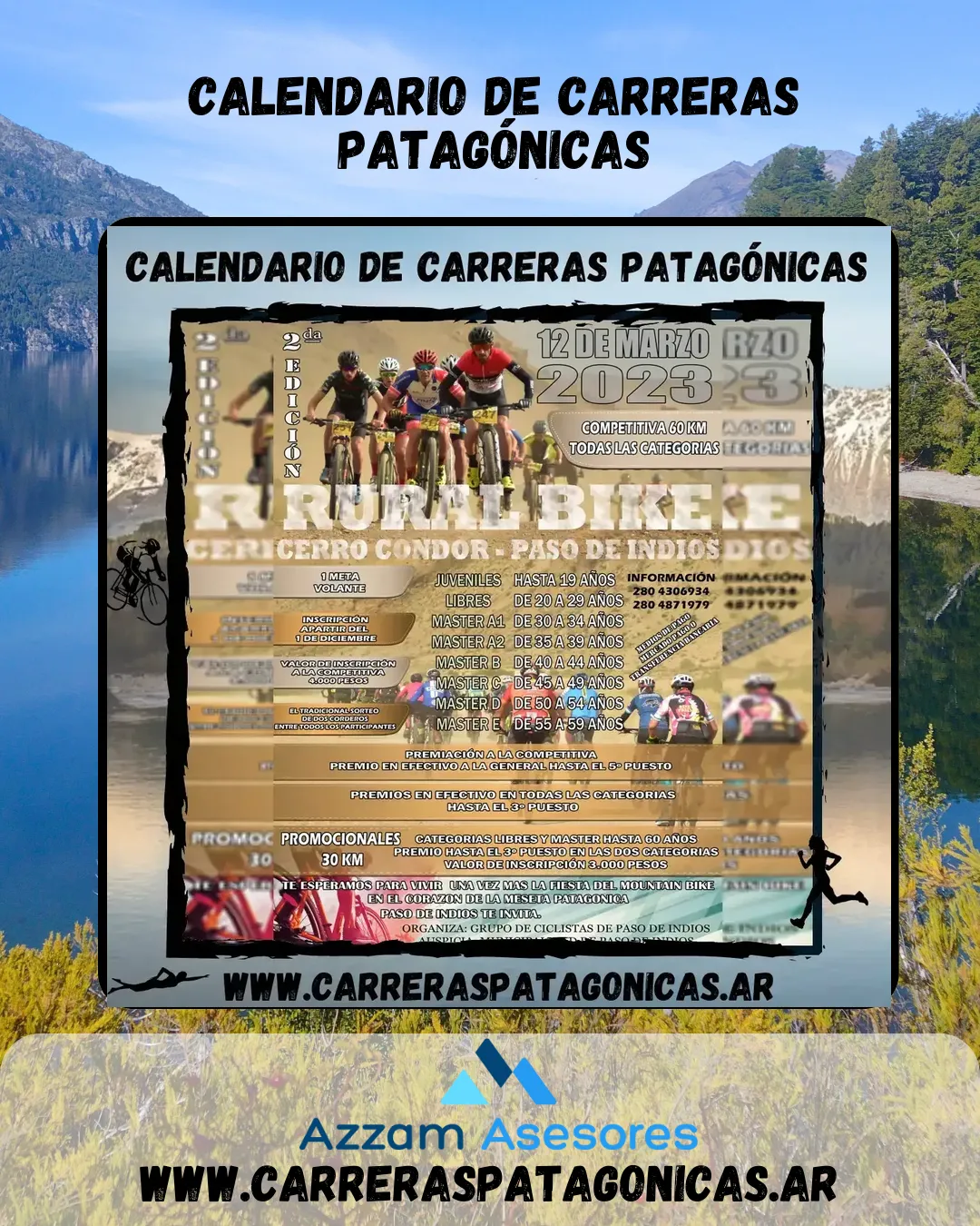 Flyer de Rural Bike Cerro Cóndor – Paso de Indios 2023
