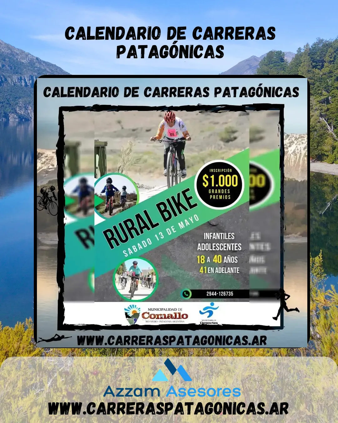 Flyer de Rural Bike Comallo 2023
