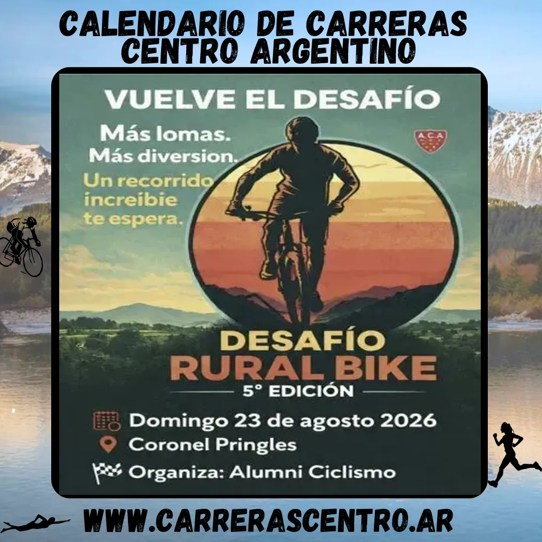 Flyer de Rural Bike Desafío Alumni Ciclismo 2026