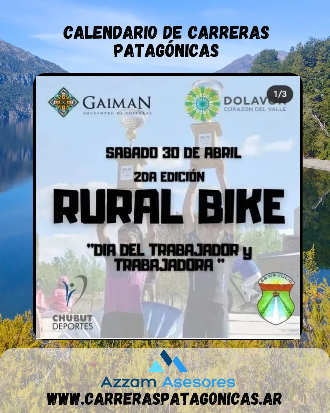 Flyer de RURAL BIKE «Día del Trabajador y Trabajadora» 2022