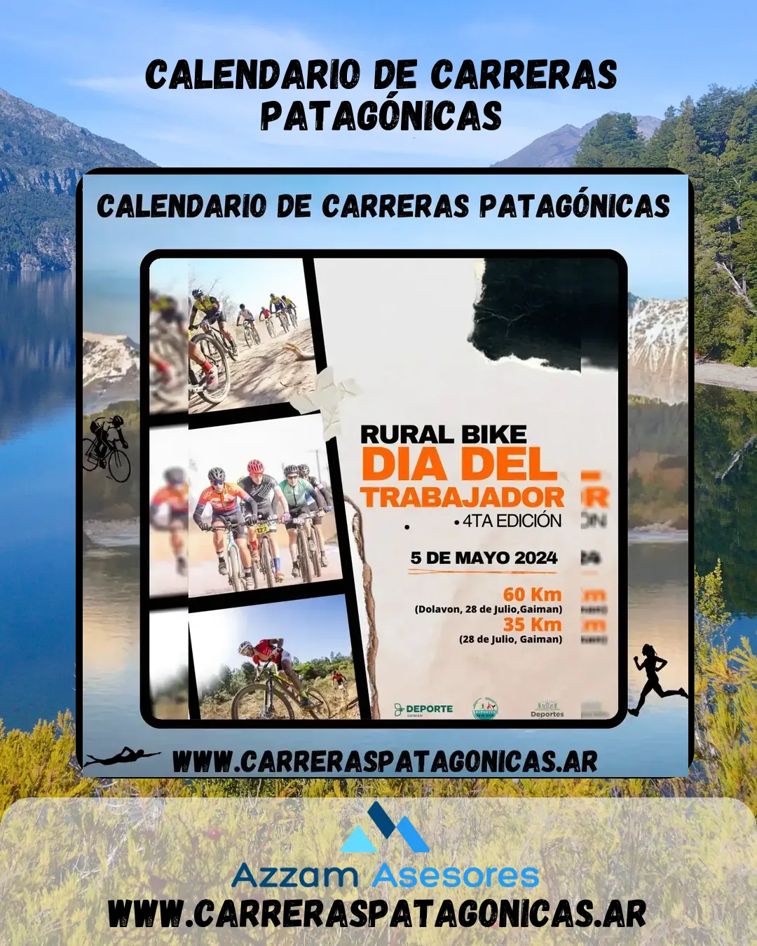 Flyer de Rural Bike Día del Trabajador 2024