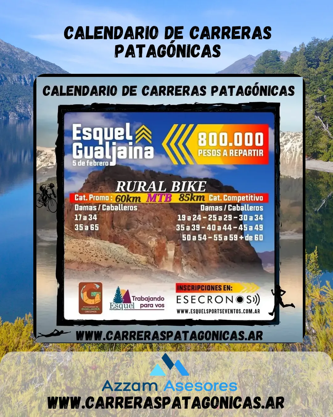 Flyer de Rural Bike Esquel – Gualjaina 2023