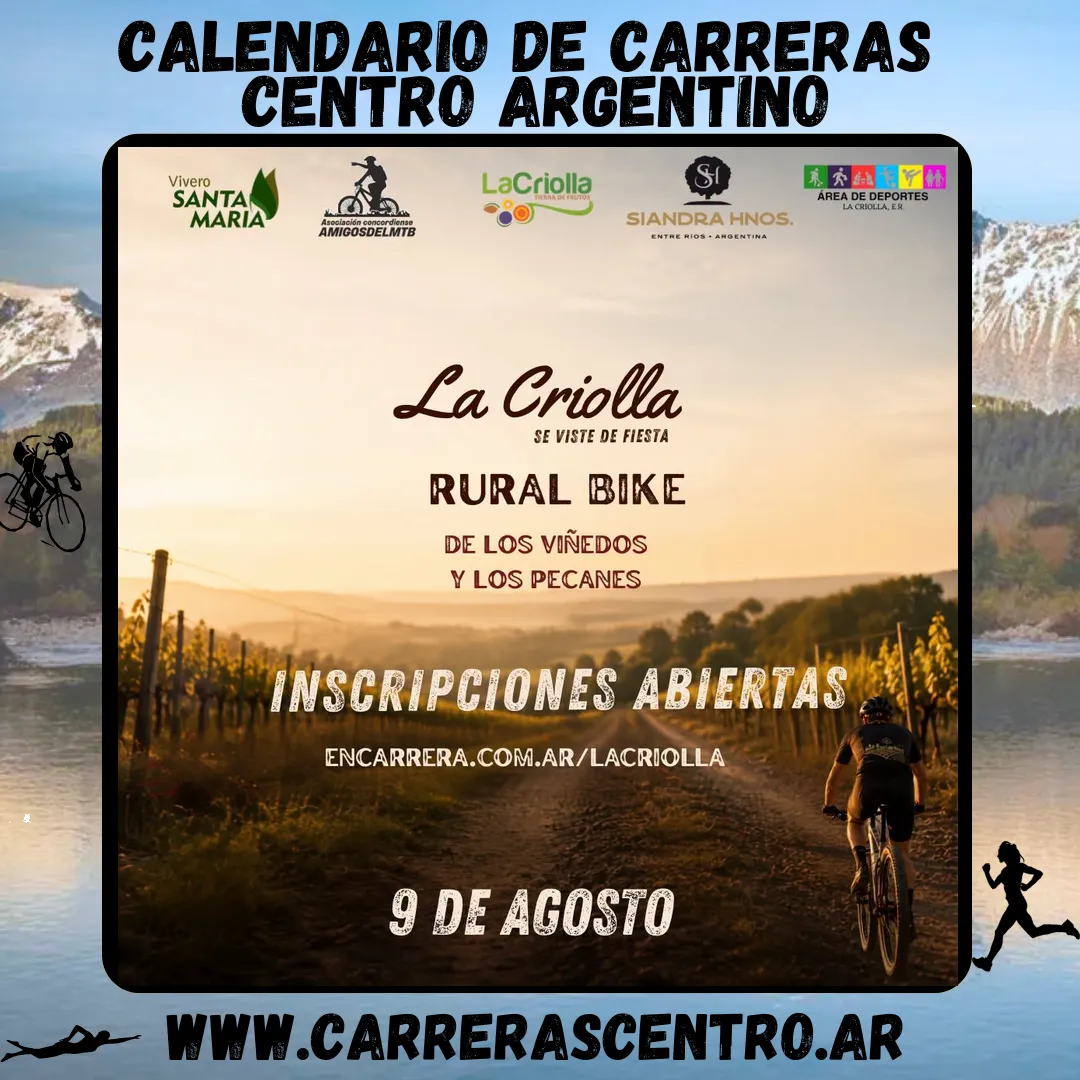 Flyer de Rural Bike De los Viñedos y Los Pecanes 2026