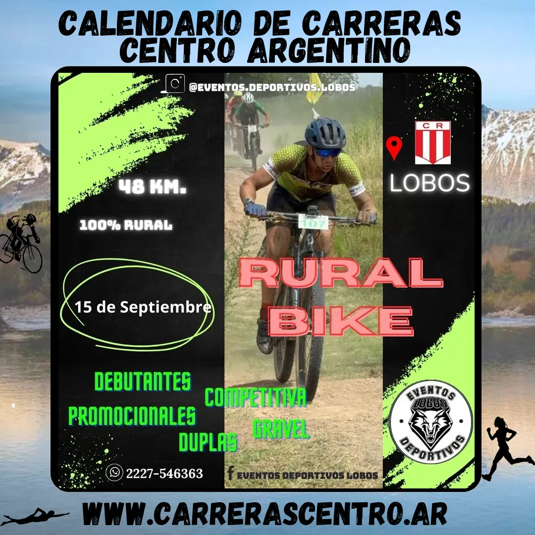 Flyer de Rural Bike Lobos 2024