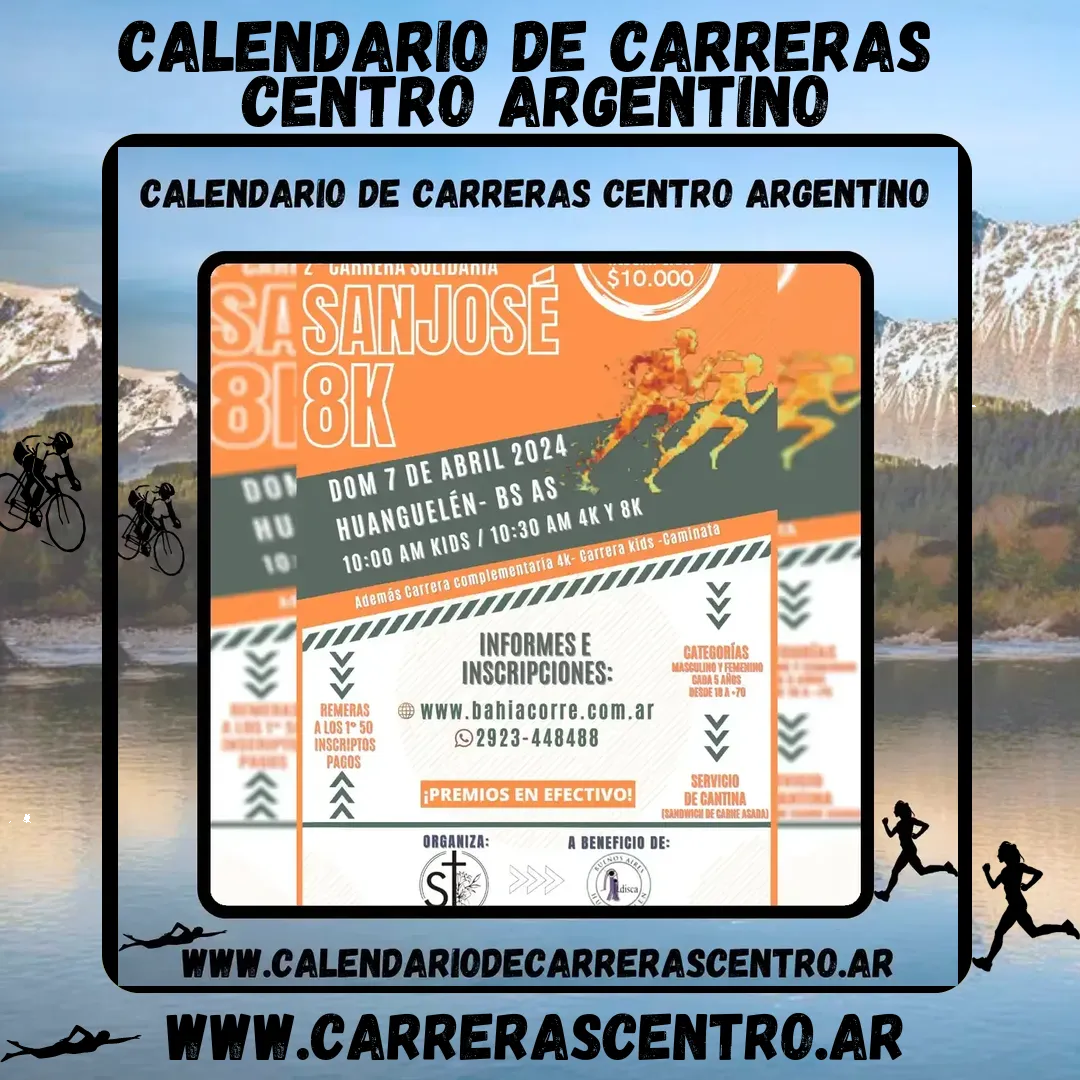 Flyer de San José Corre 2024