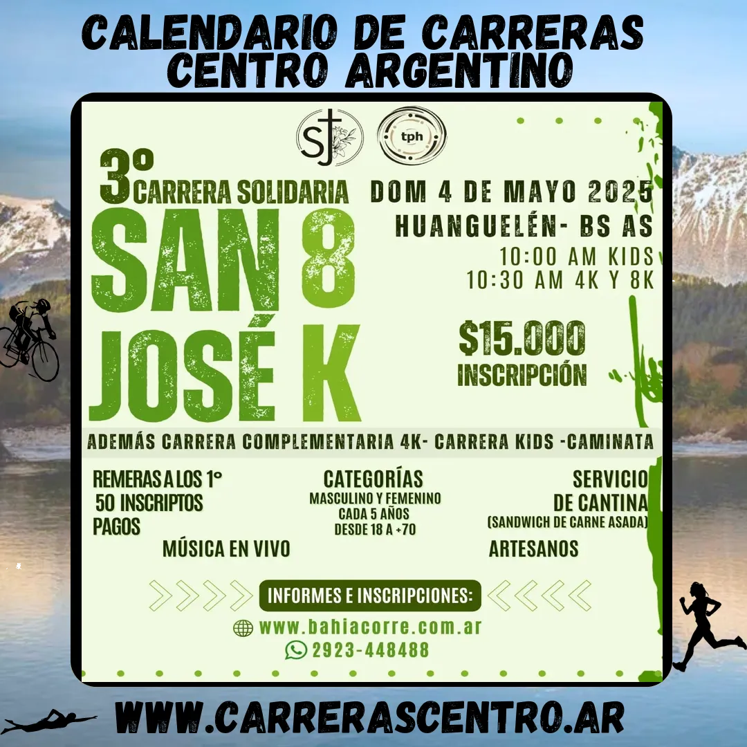 Flyer de San José Corre 2025