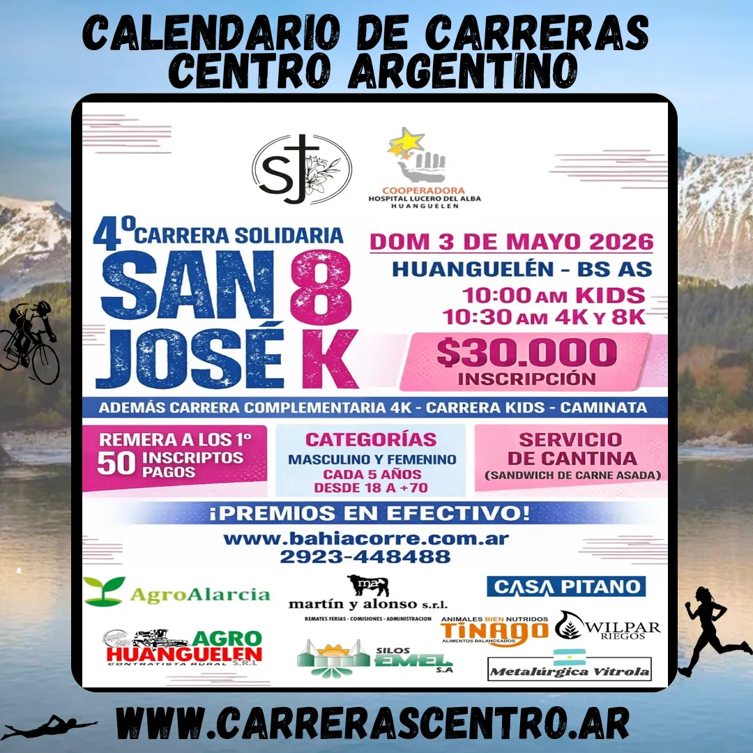 Flyer de San José Corre 2026