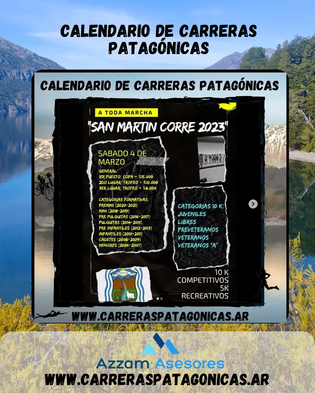 Flyer de San Martín Corre 2023