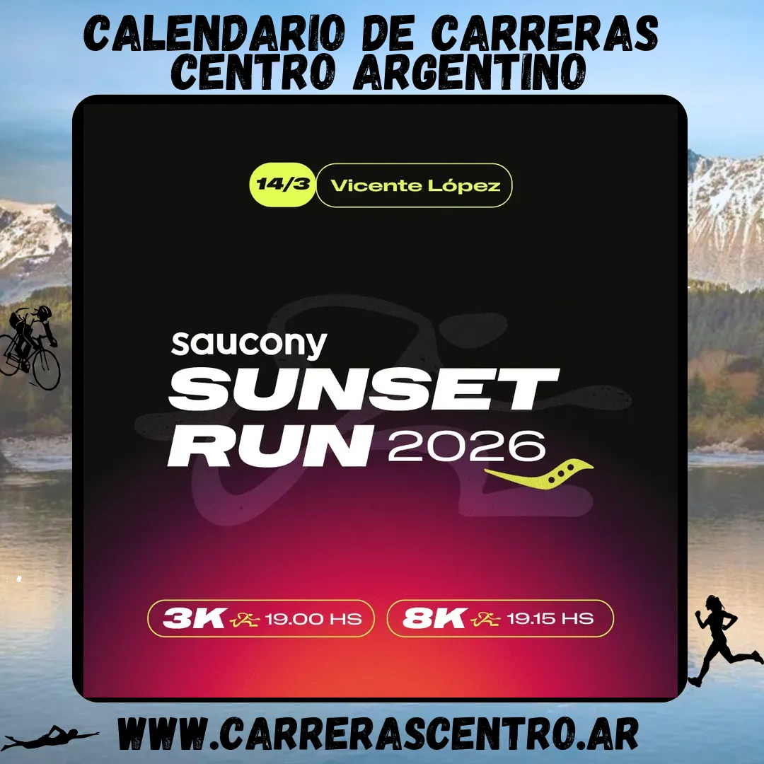 Flyer de Saucony Sunset Run 2026