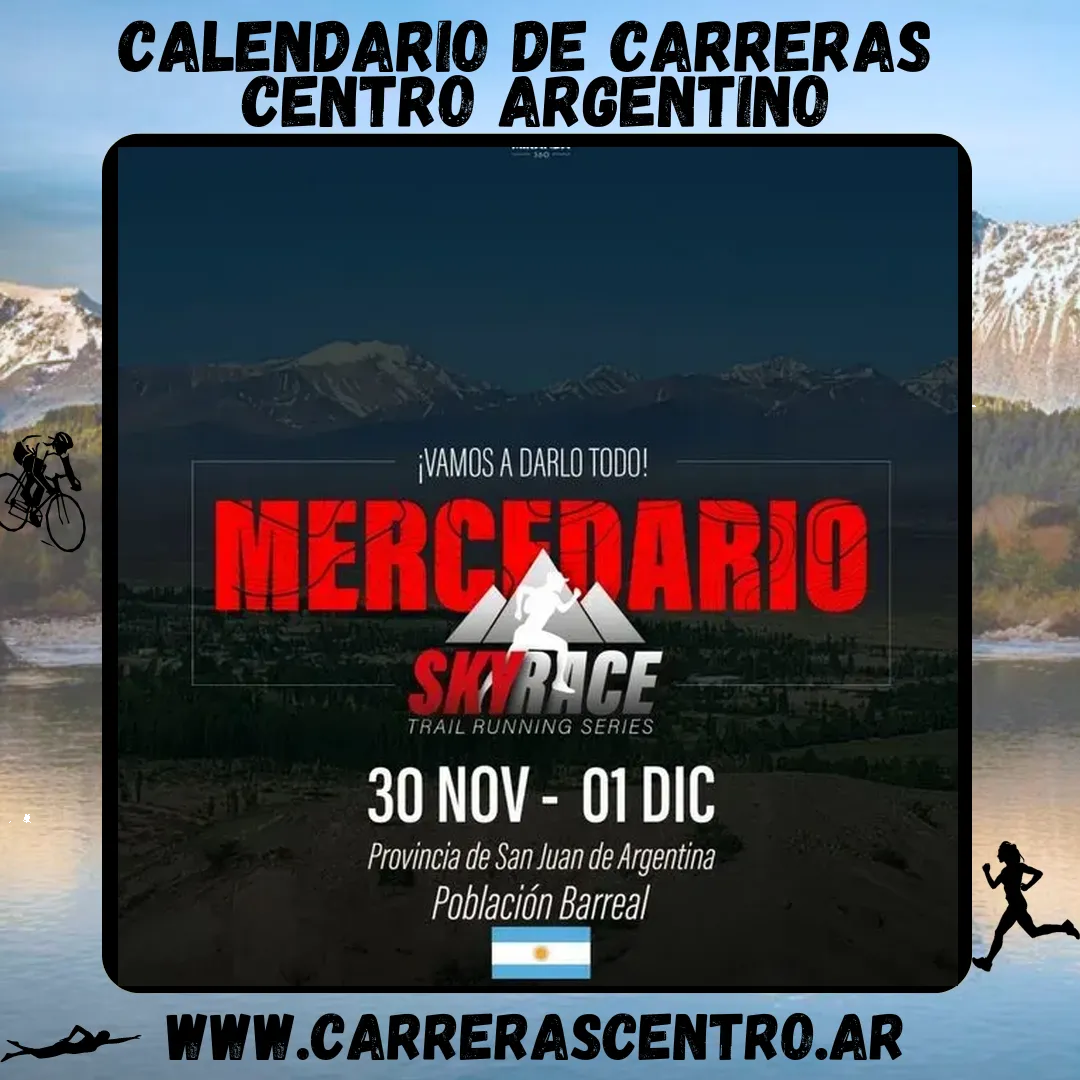 Flyer de Skyrace Mercedario 2024