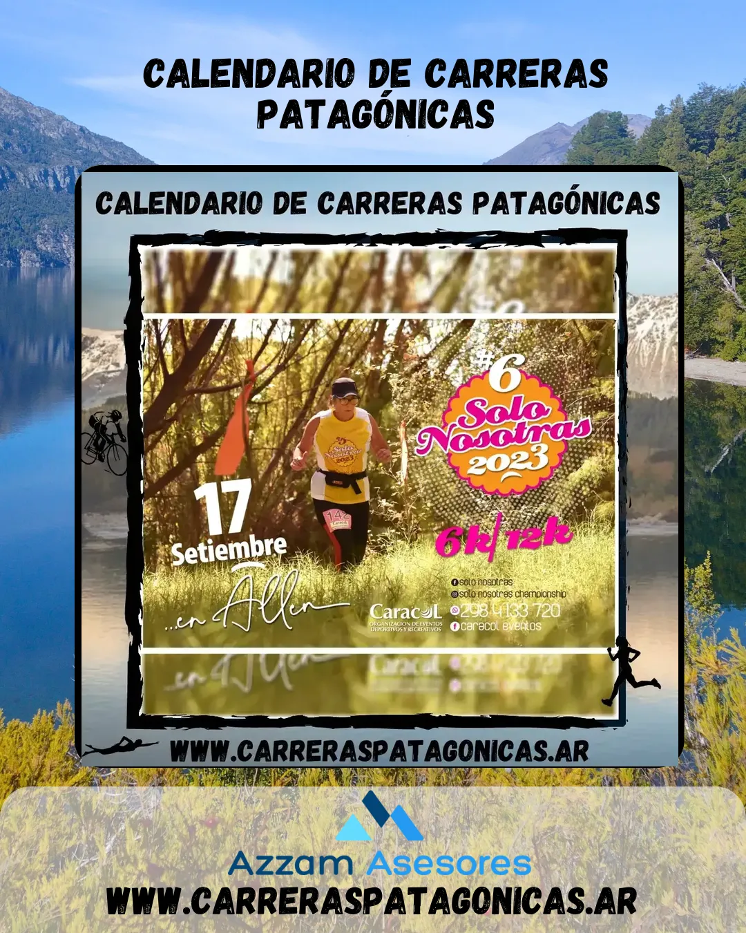 Flyer de Solo Nosotras Gral Roca 2023