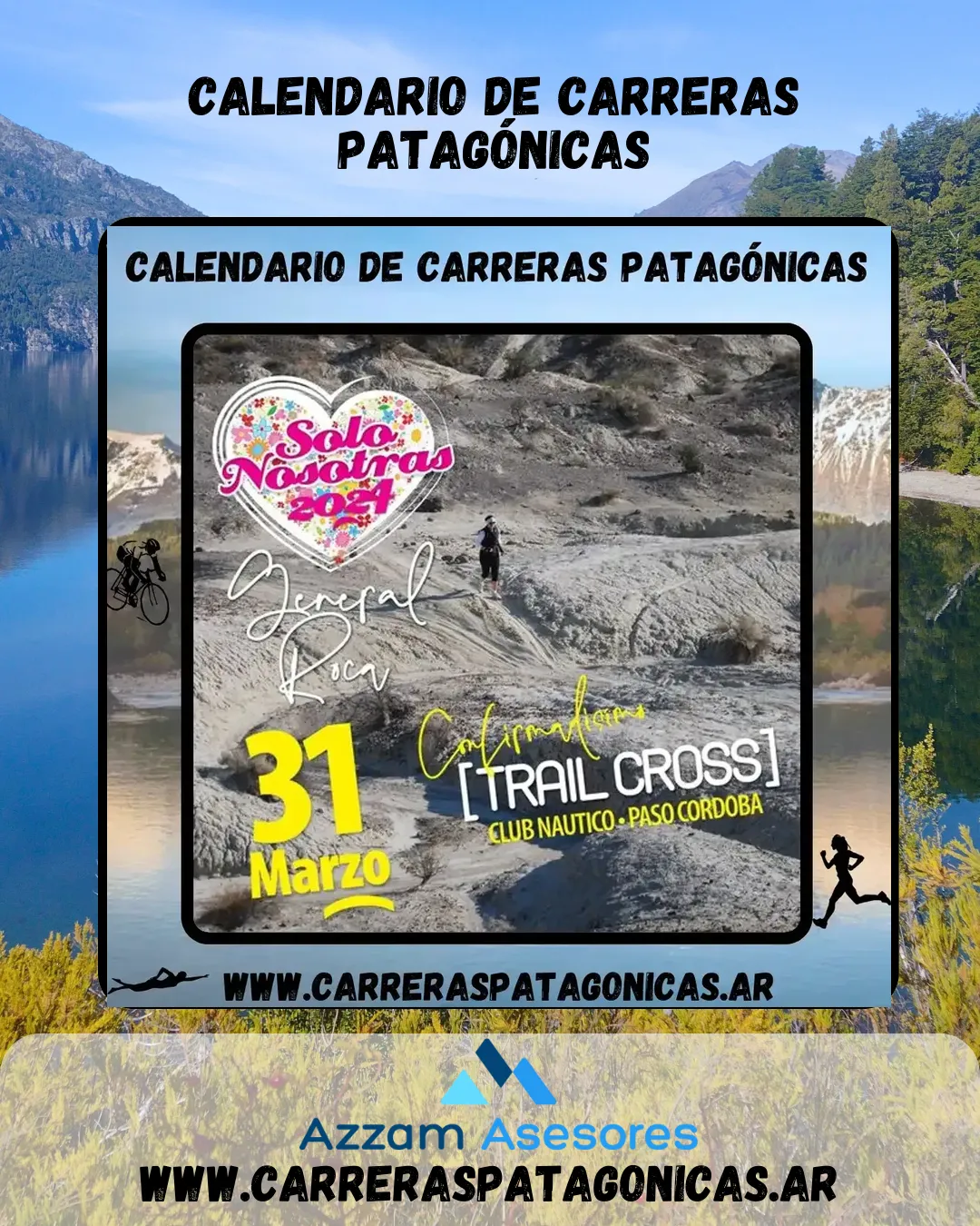 Flyer de Solo Nosotras Trail Cross 2024