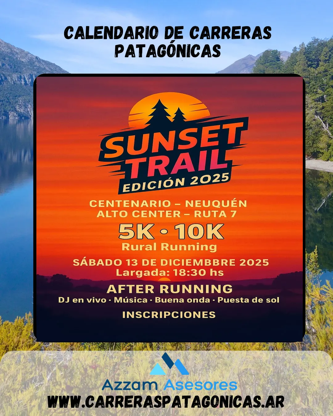 Flyer de Sunset Trail 2025