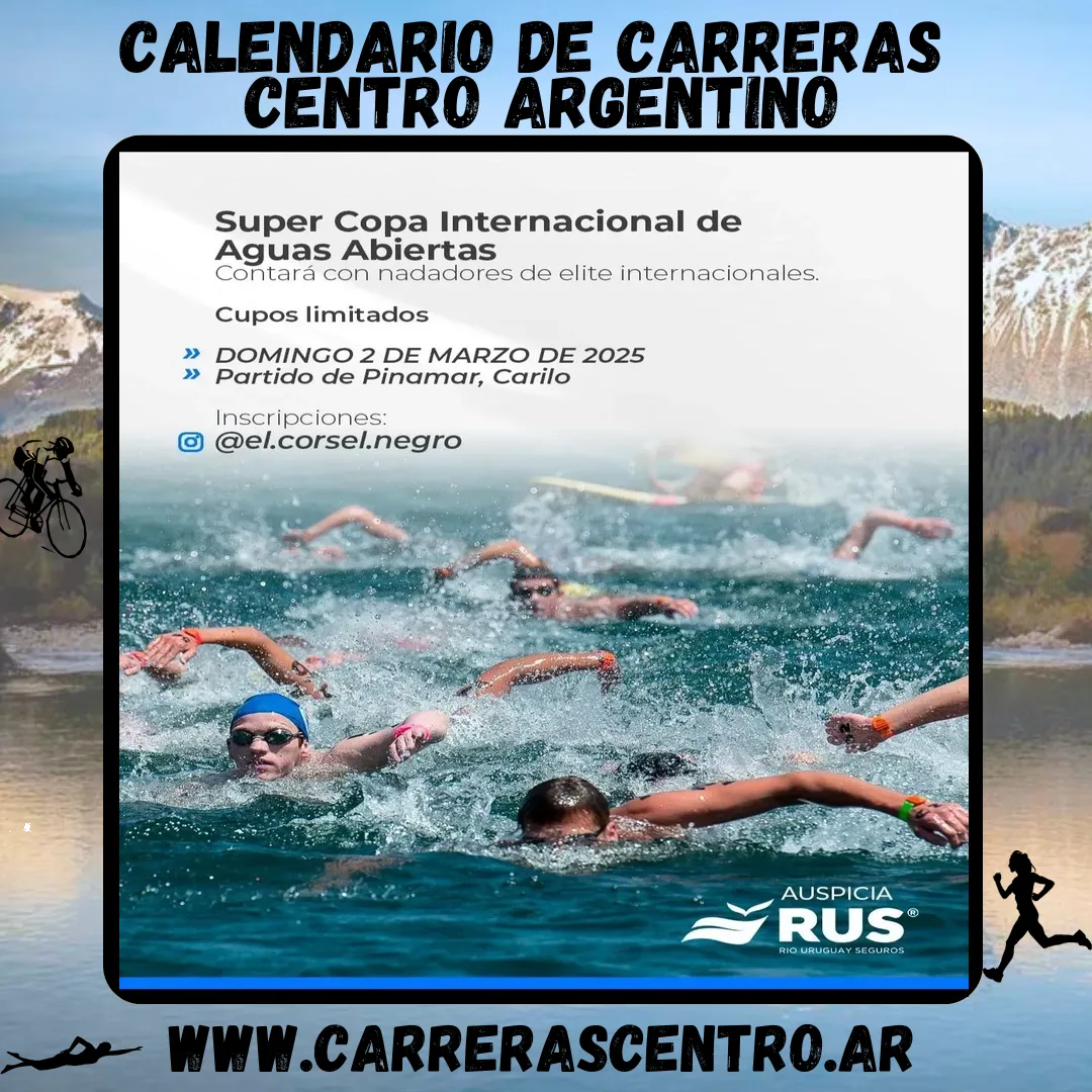 Flyer de Super Copa Internacional de Aguas Abiertas 2025