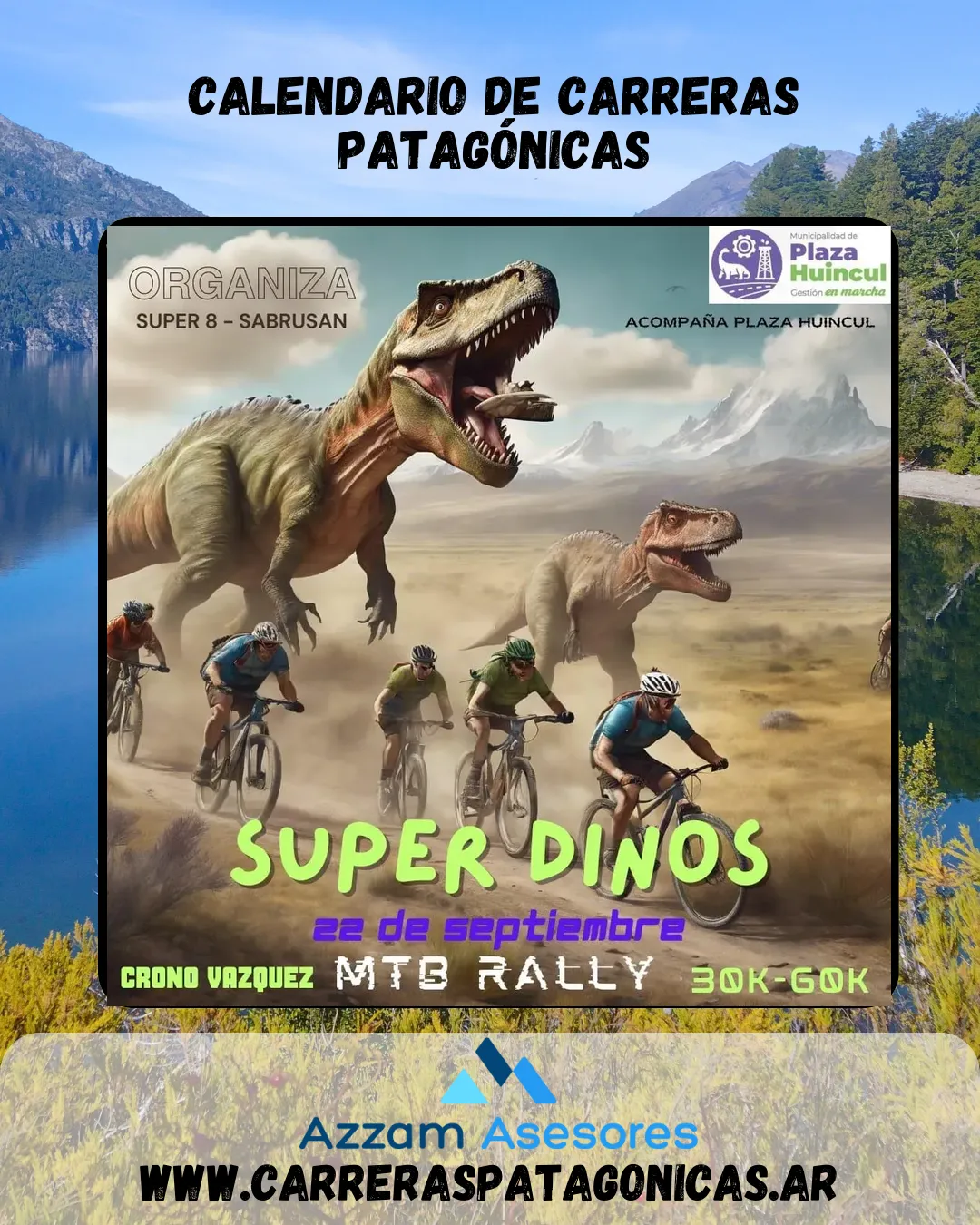 Flyer de Super Dinos MTB 2024