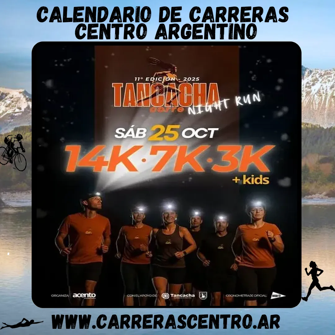 Flyer de Tancacha Corre Night Run 2025