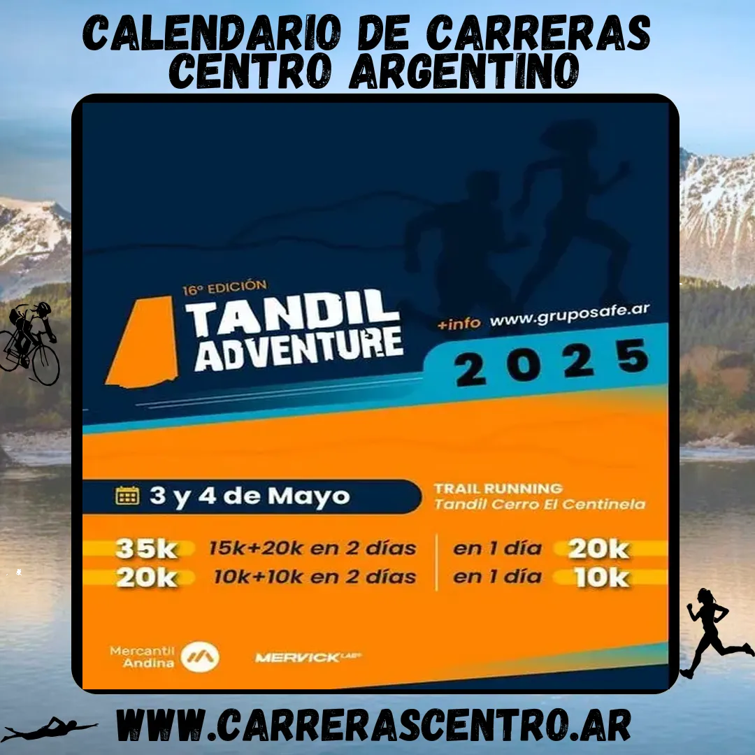 Flyer de Tandil Adventure 2025