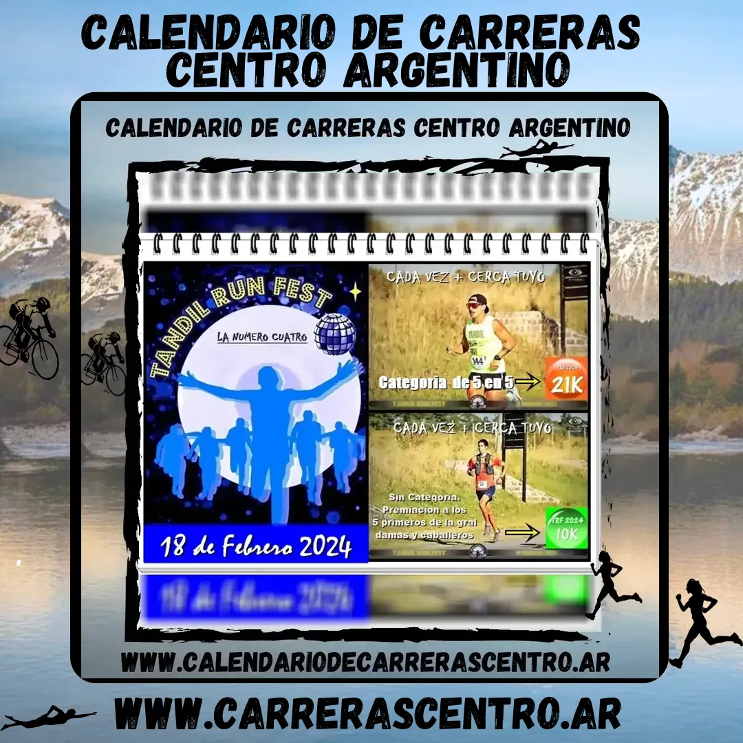 Flyer de Tandil Run Fest 2024