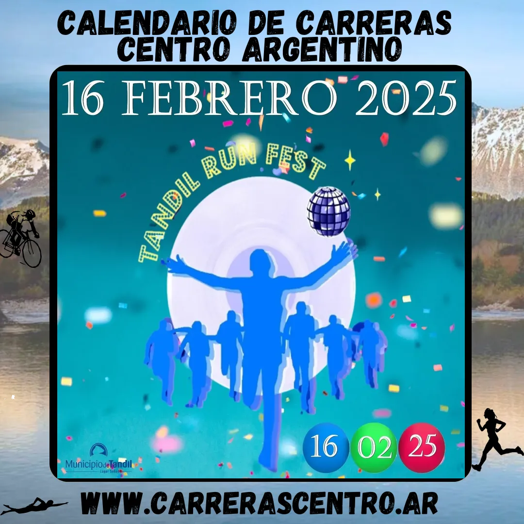 Flyer de Tandil Run Fest 2025