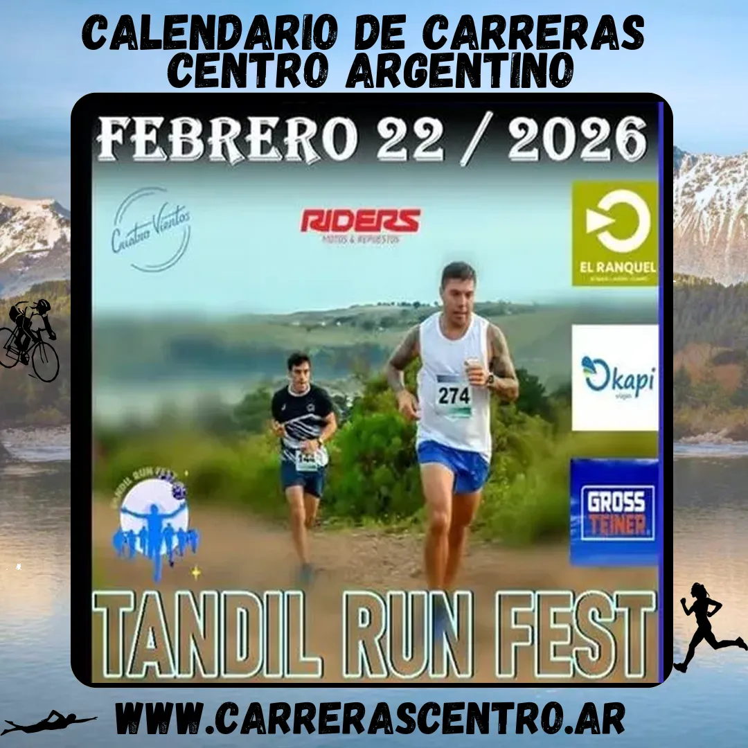 Flyer de Tandil Run Fest 2026