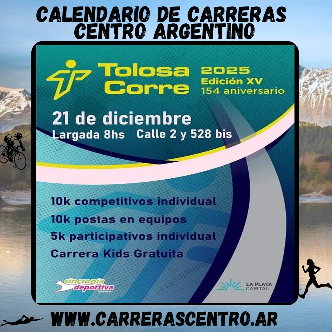 Flyer de Tolosa Corre 2025