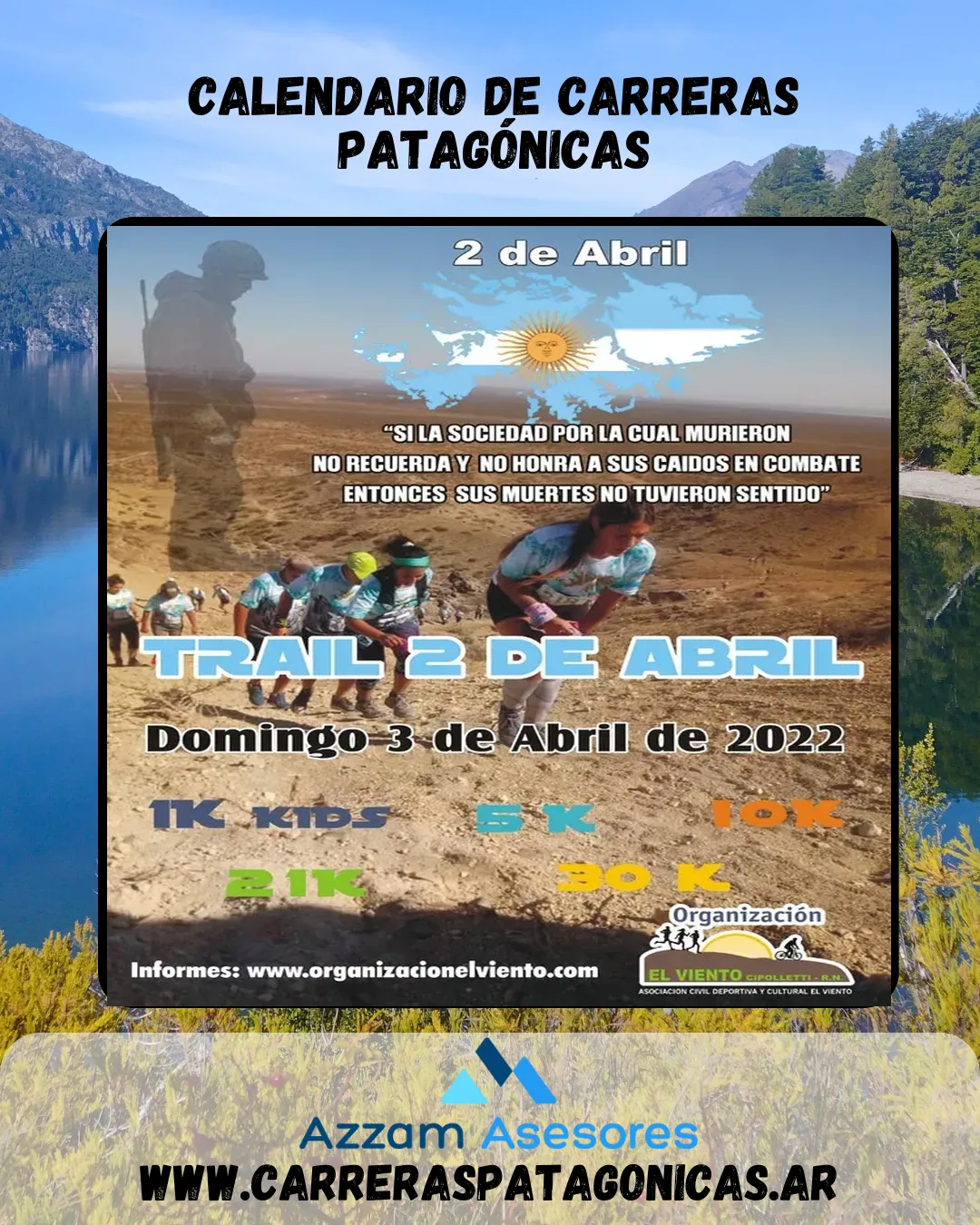 Flyer de TRAIL 2 DE ABRIL 2022