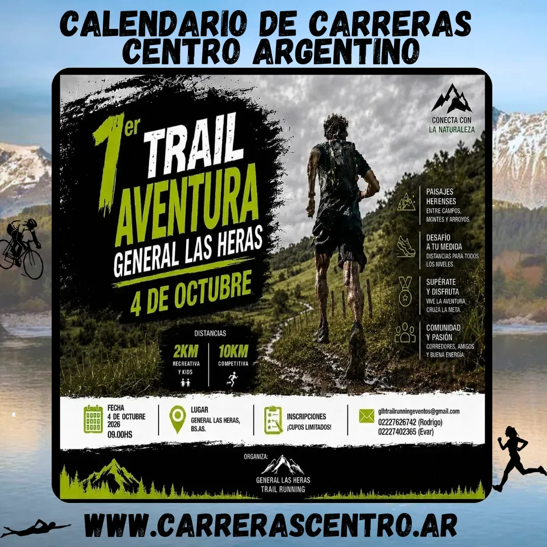 Flyer de Trail Aventura General Las Heras 2026