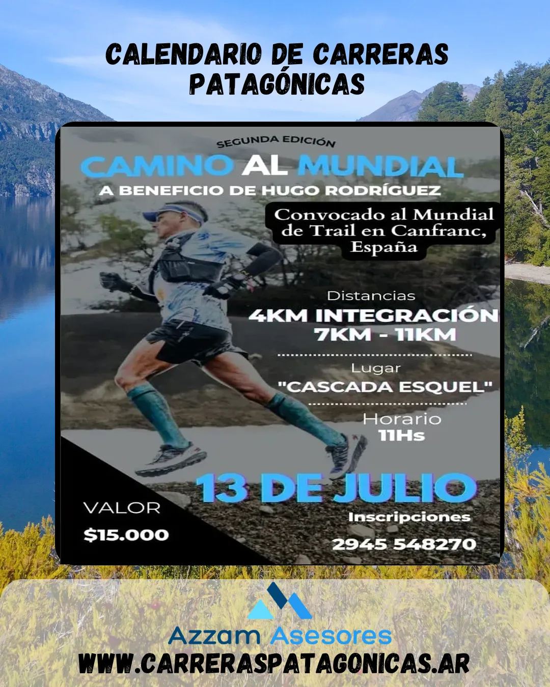 Flyer de Trail Camino al Mundial 2025