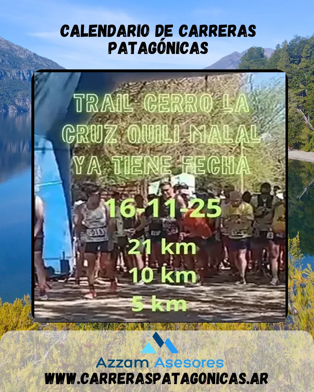 Flyer de Trail Cerro La Cruz 2025