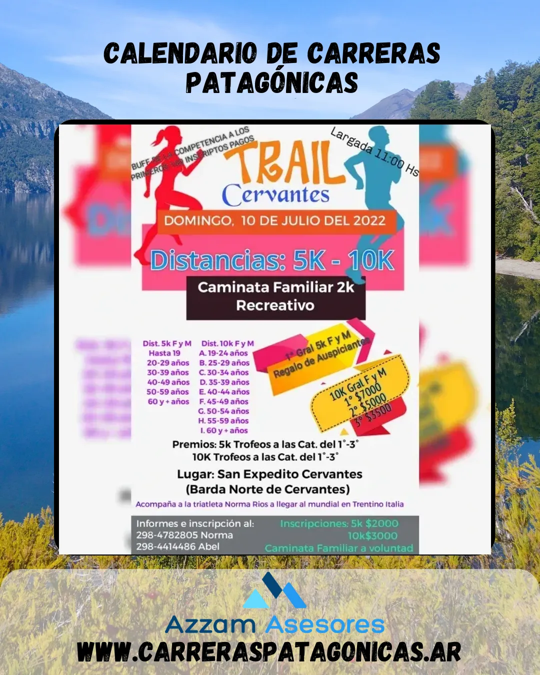 Flyer de TRAIL CERVANTES 2022