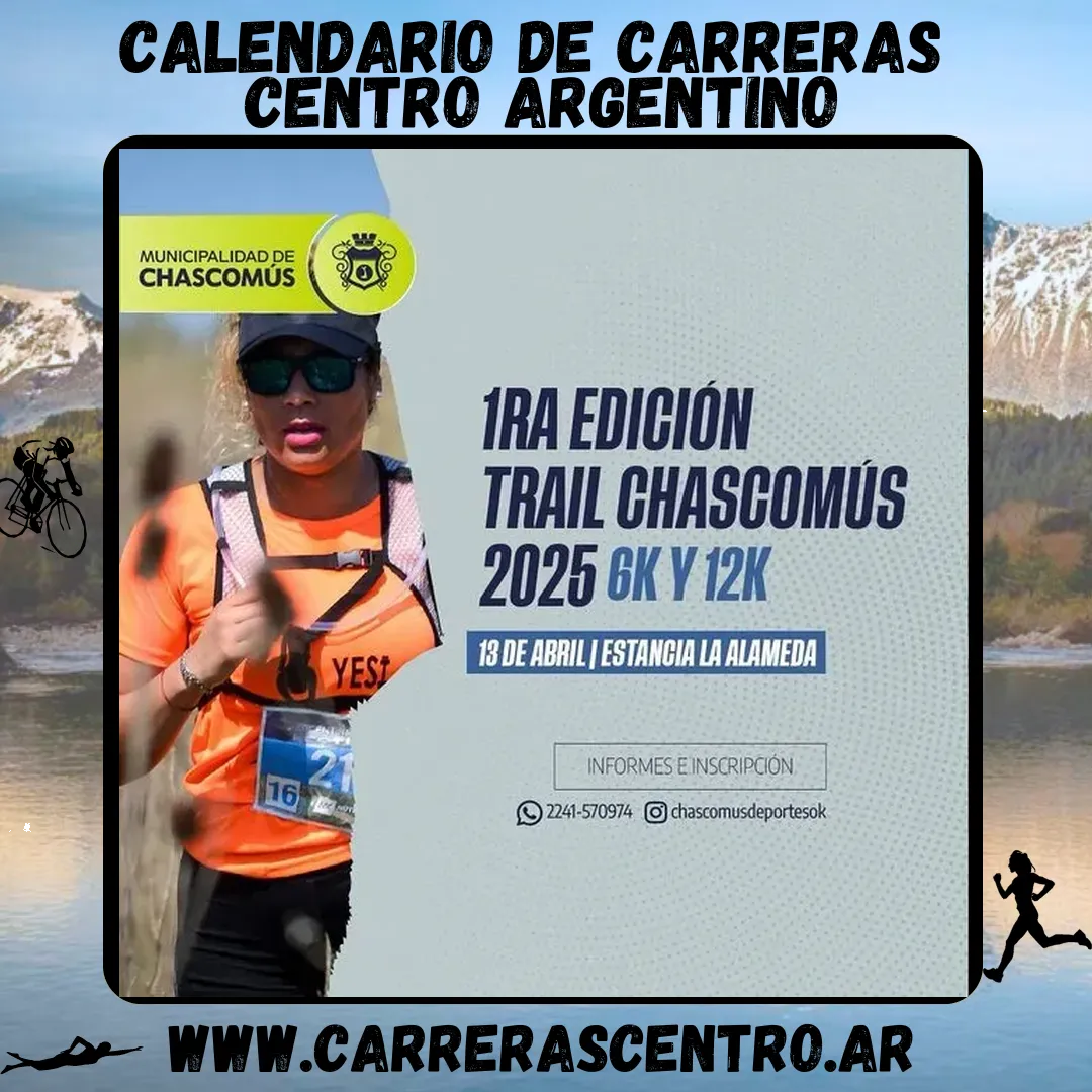 Flyer de Trail Chascomús 2025