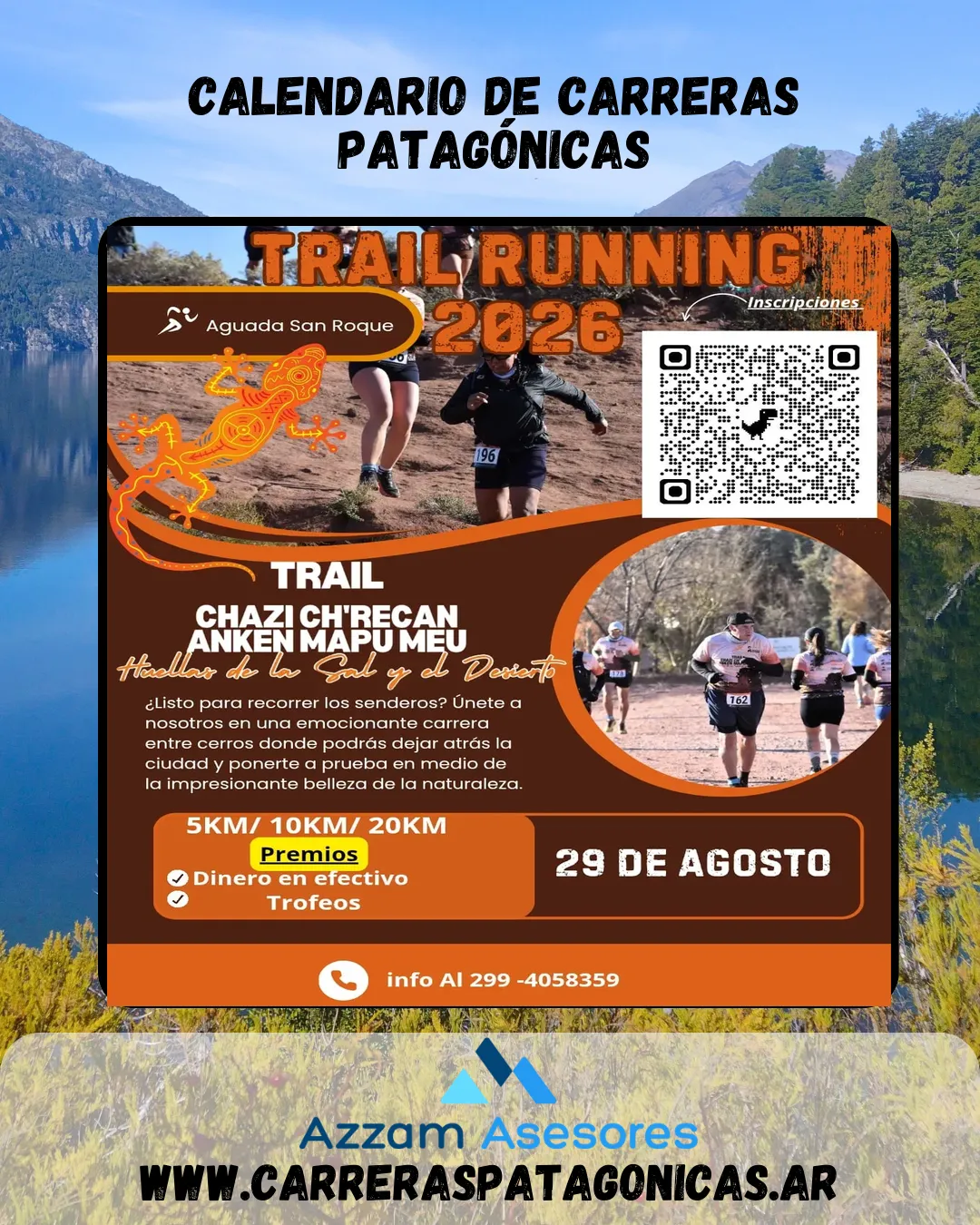 Flyer de Trail Chazi Ch recan Anken Mapu Meu 2026