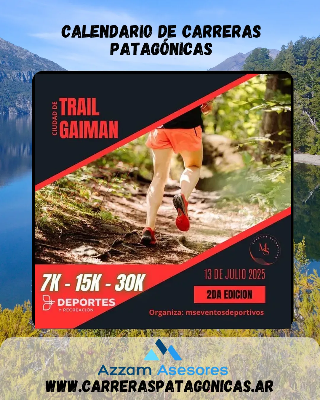 Flyer de Trail Ciudad de Gaiman 2025