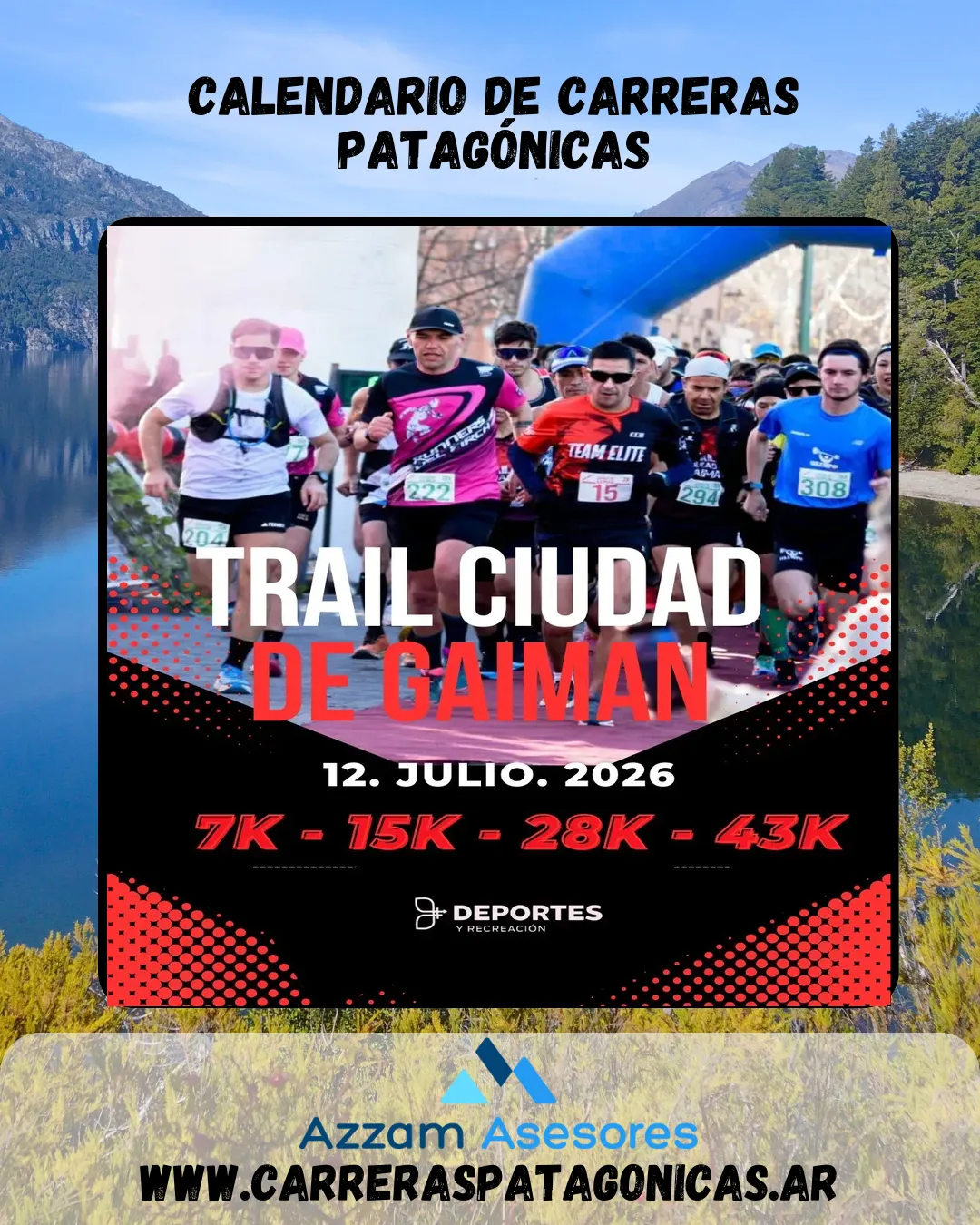 Flyer de Trail Ciudad de Gaiman 2026