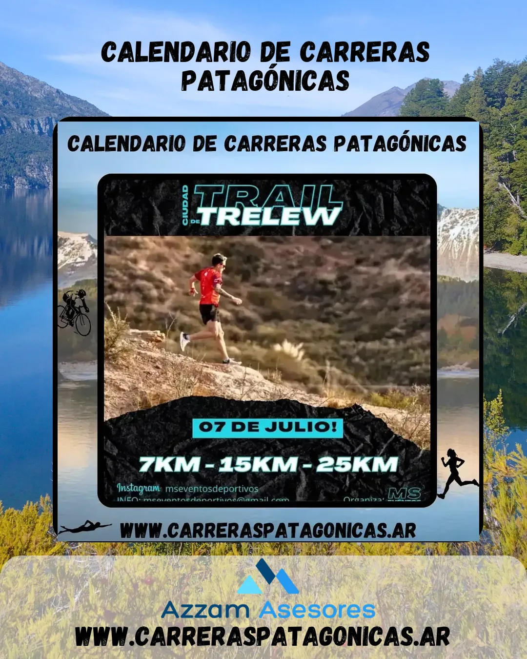 Flyer de Trail Ciudad de Trelew 2024