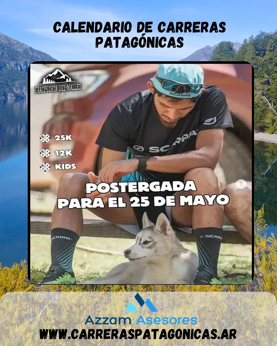Flyer de Trail Costa del Malleo 2025