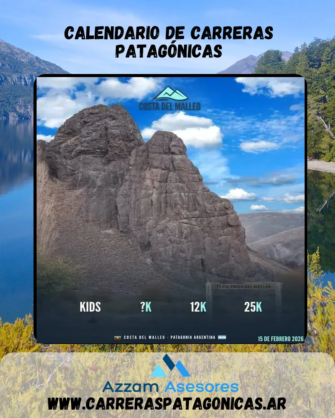 Flyer de Trail Costa del Malleo 2026