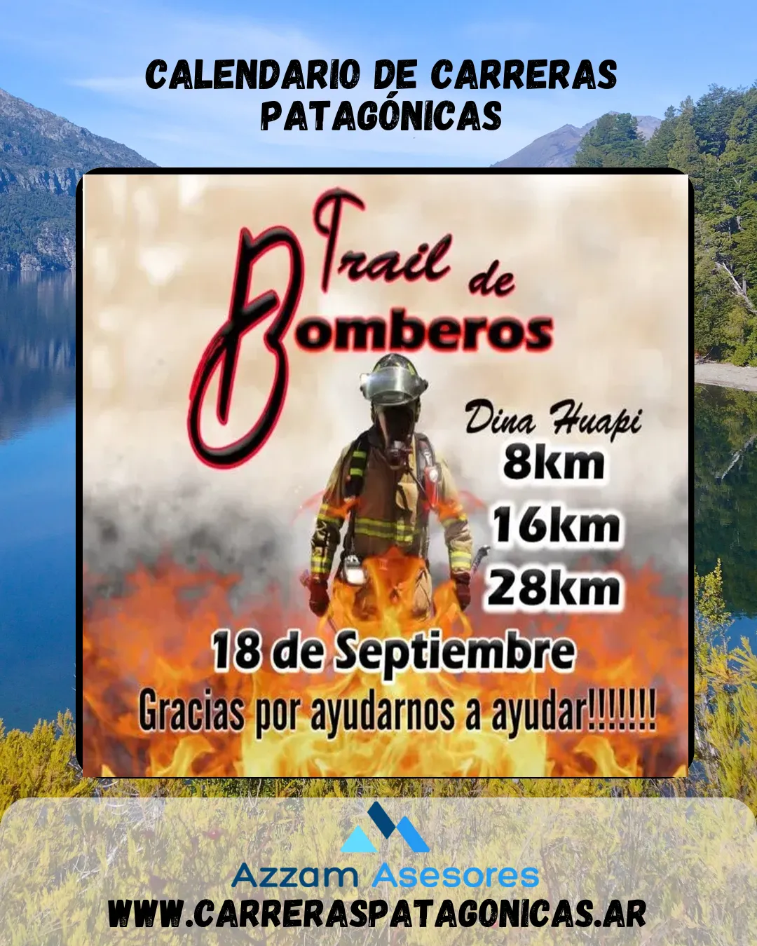 Flyer de TRAIL DE BOMBEROS 2022