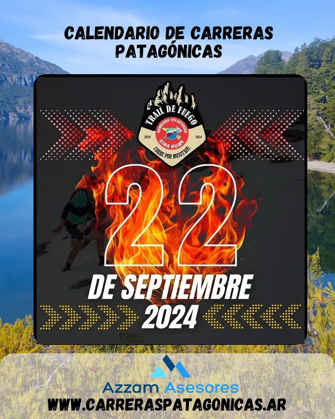 Flyer de Trail de Fuego 2024