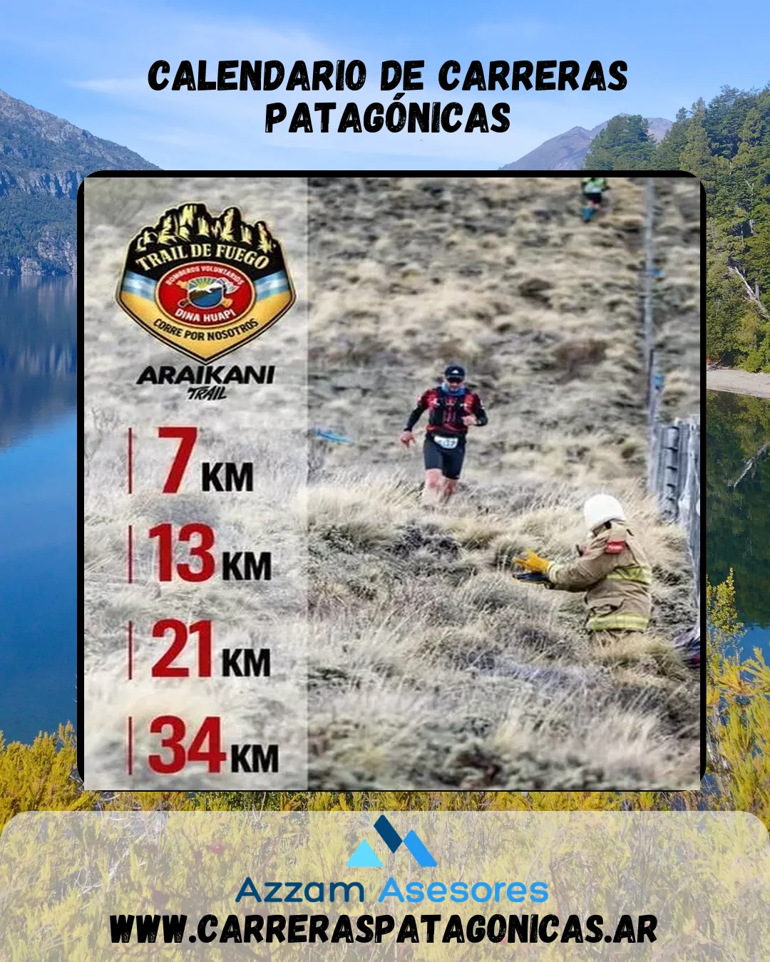 Flyer de Trail de Fuego 2026
