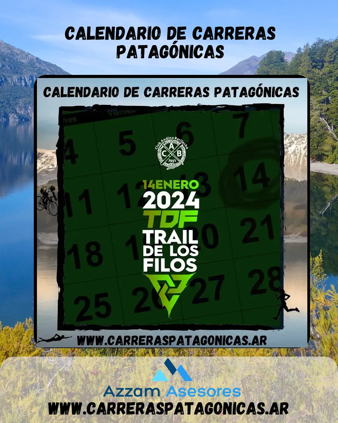 Flyer de Trail de Los Filos 2024