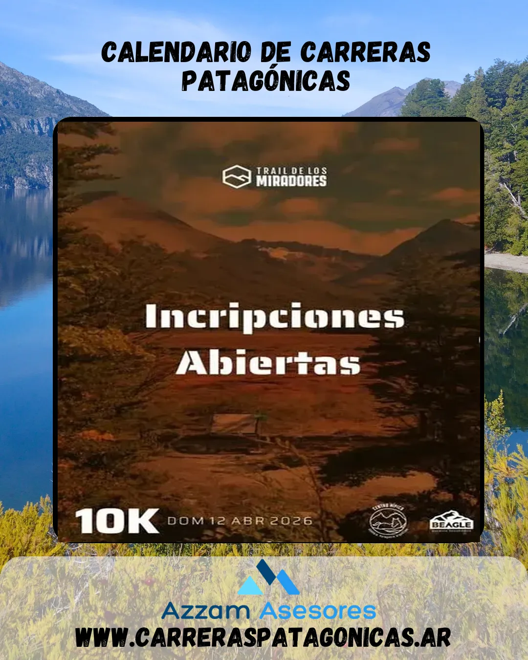 Flyer de Trail de los Miradores 2026