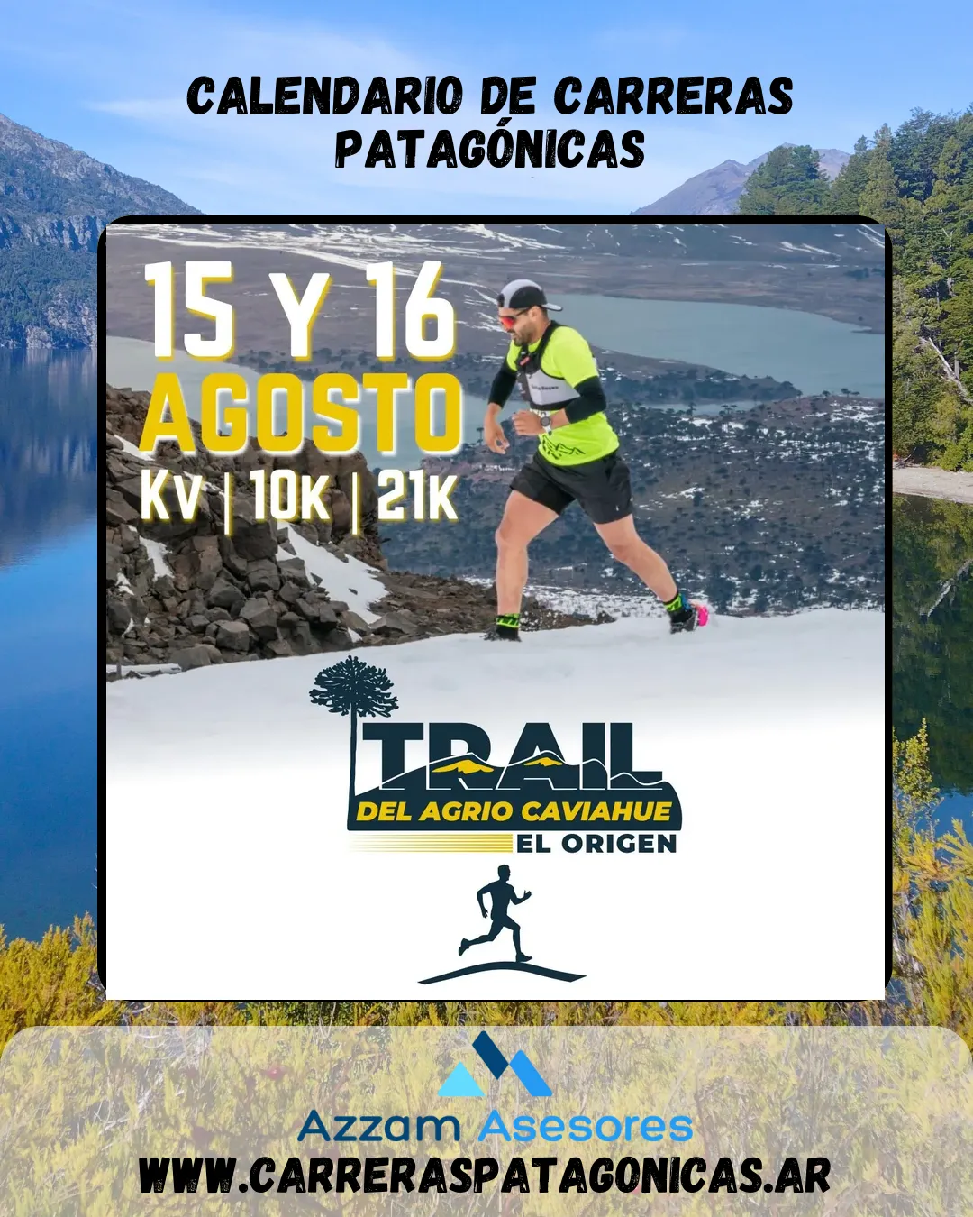 Flyer de Trail del Agrio Caviahue El Origen 2026