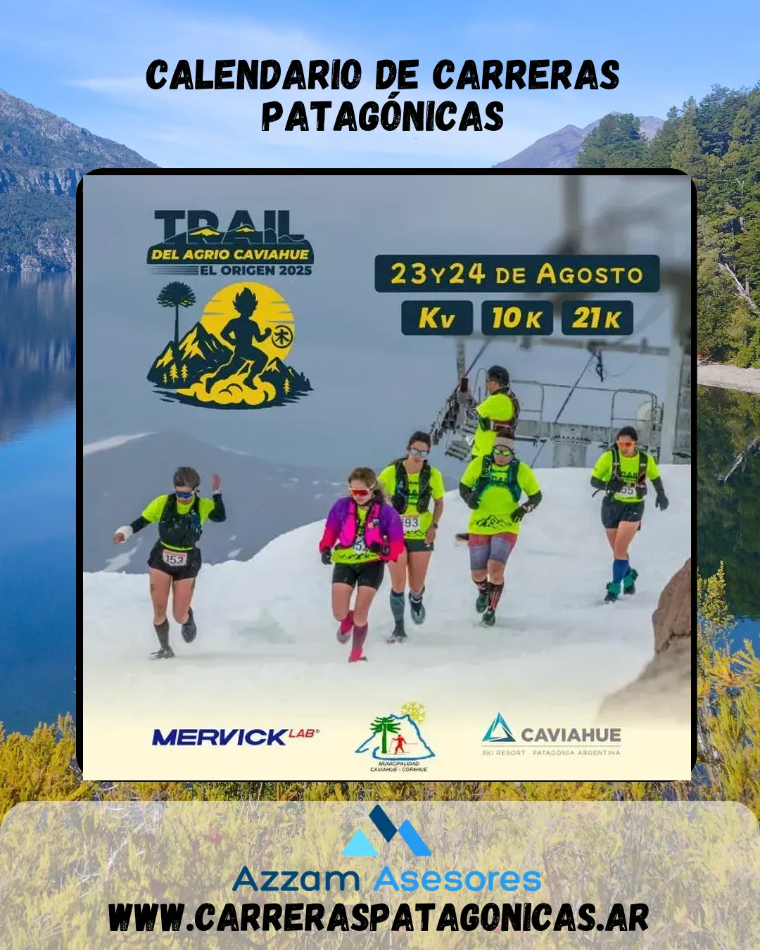Flyer de Trail del Agrio Caviahue 2025