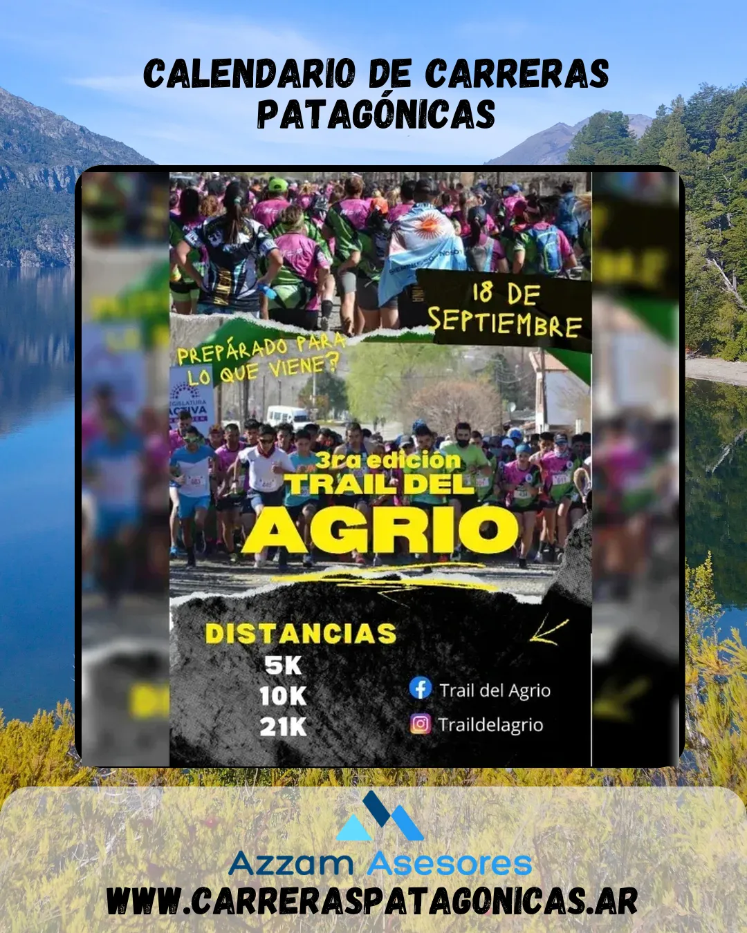 Flyer de TRAIL DEL AGRIO 2022